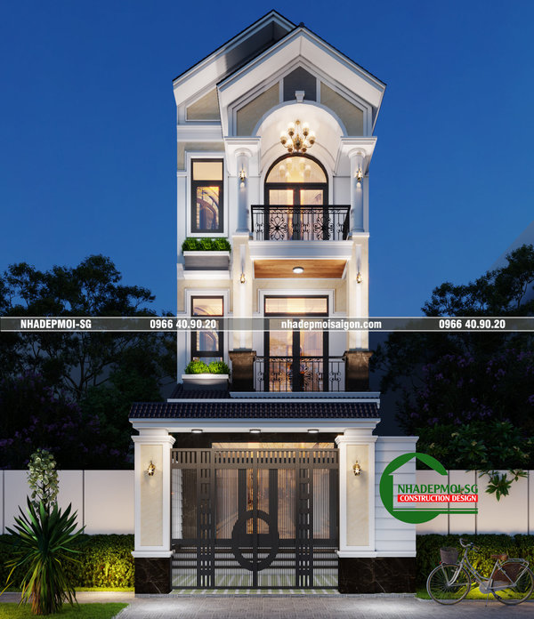 mẫu thiết kế nhà phố đẹp