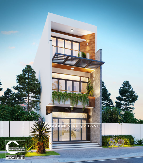 mẫu thiết kế nhà phố đẹp