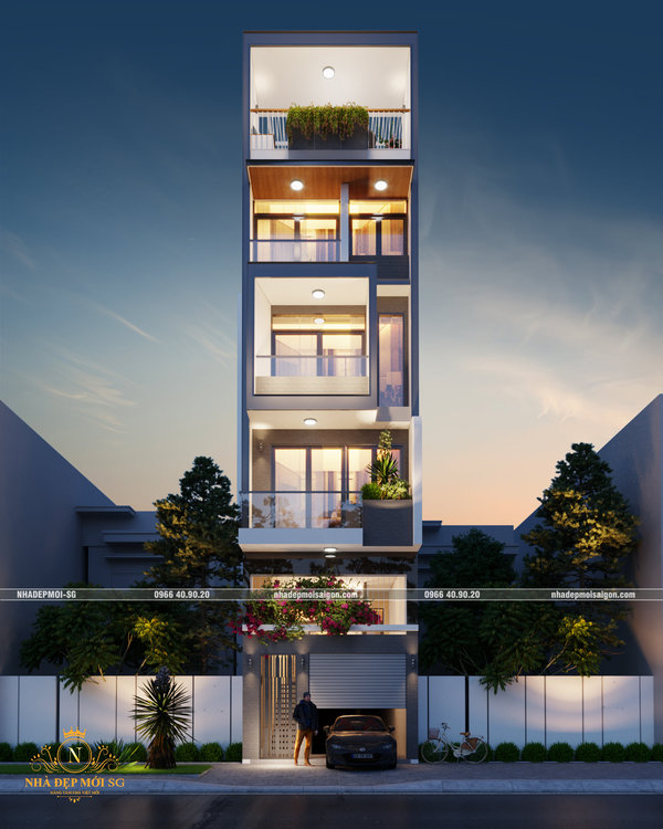 mẫu thiết kế nhà phố đẹp