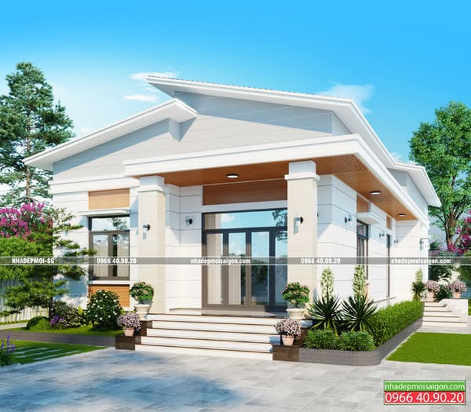 mẫu thiết kế biệt thự 1 trệt