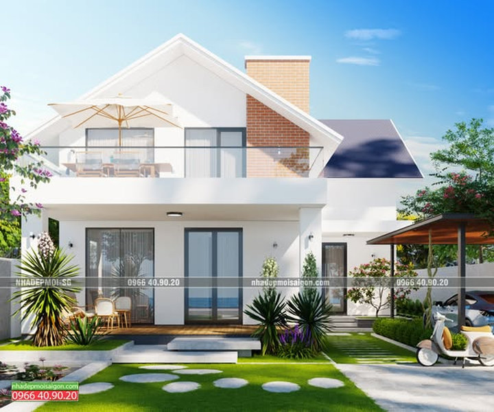 mẫu thiết kế biệt thự 1 trệt