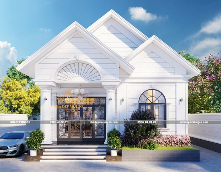 mẫu thiết kế biệt thự 1 trệt