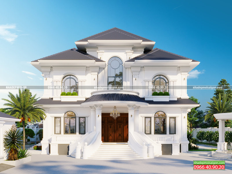 Mẫu Thiết Kế Biệt Thự Tân Cổ Điển Đẹp