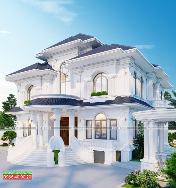 Mẫu Thiết Kế Biệt Thự Tân Cổ Điển Đẹp