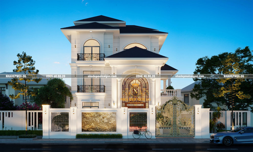 Mẫu Thiết Kế Biệt Thự Tân Cổ Điển Đẹp