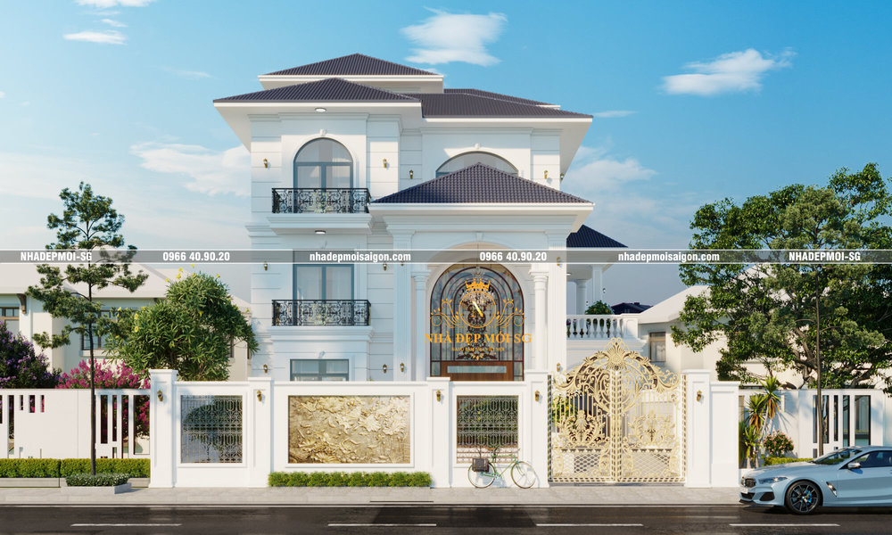 Mẫu Thiết Kế Biệt Thự Tân Cổ Điển Đẹp