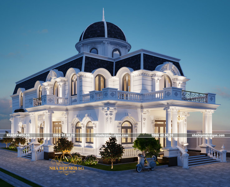 Mẫu Thiết Kế Biệt Thự Tân Cổ Điển Đẹp