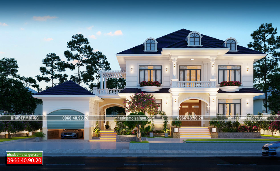 Mẫu Thiết Kế Biệt Thự Tân Cổ Điển Đẹp