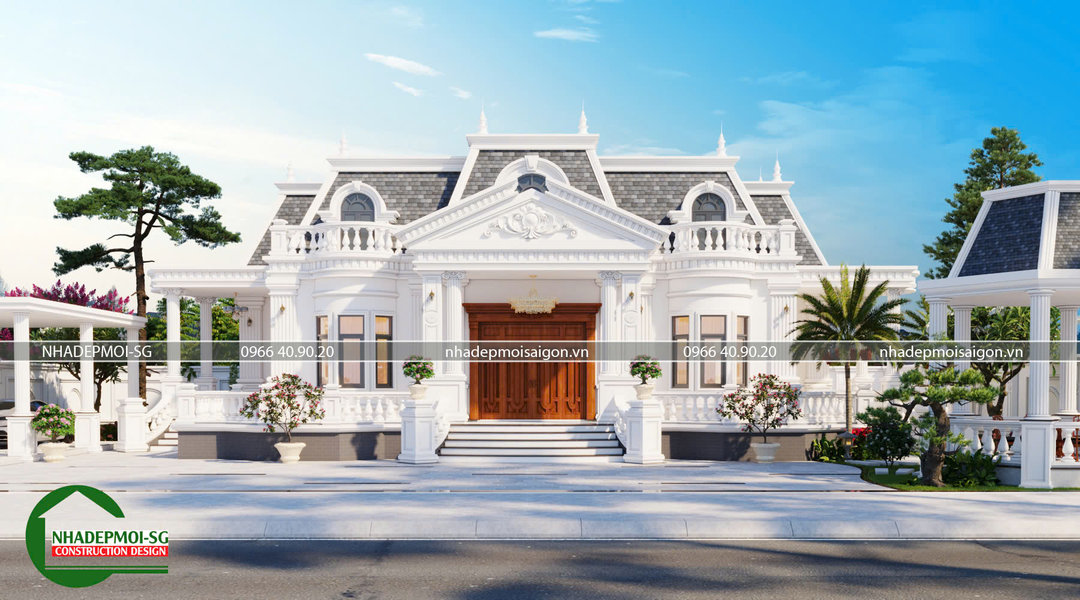 Mẫu Thiết Kế Biệt Thự Tân Cổ Điển Đẹp