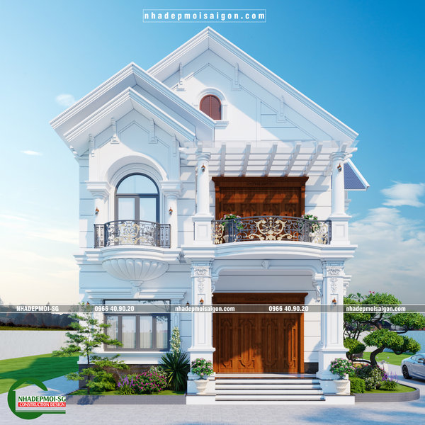 Mẫu Thiết Kế Biệt Thự Tân Cổ Điển Đẹp