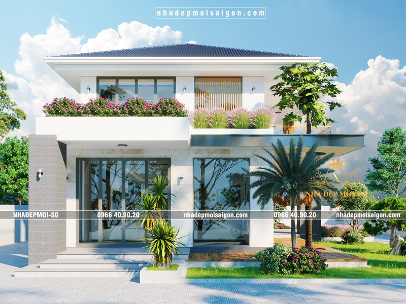 mẫu nhà mái nhật đẹp