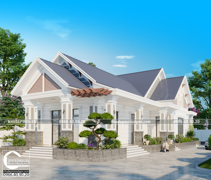 mẫu nhà mái thái đẹp