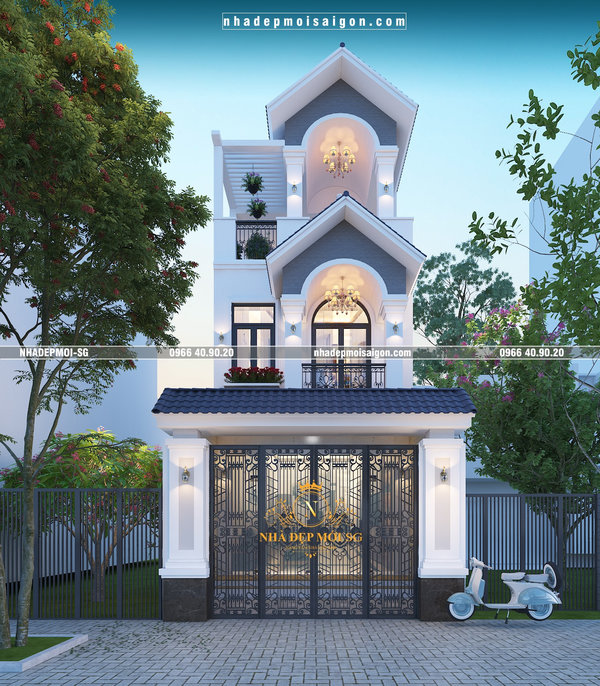 mẫu nhà mái thái đẹp