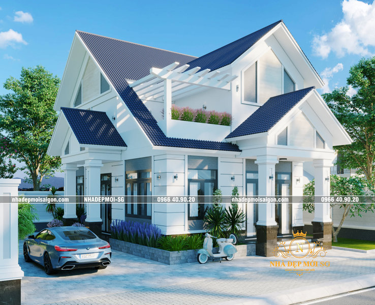 mẫu nhà mái thái đẹp