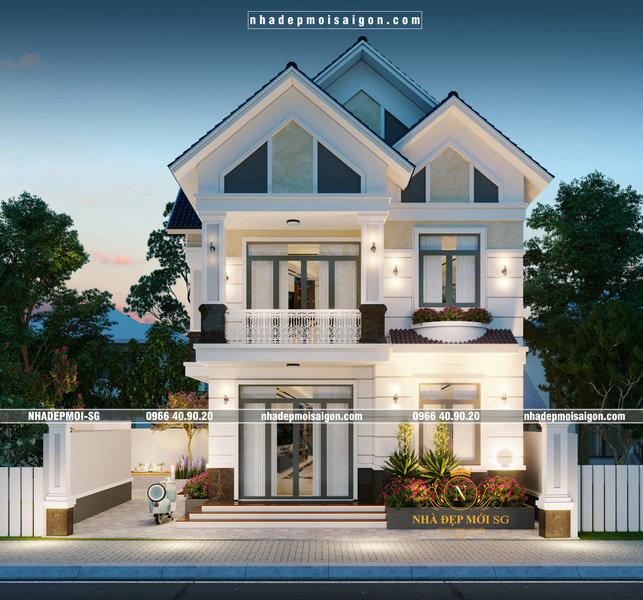 mẫu nhà mái thái đẹp