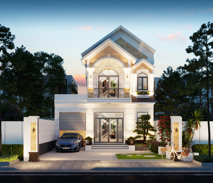 mẫu nhà mái thái đẹp