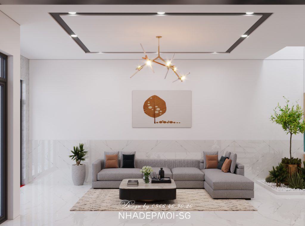 thiết kế nội thất nhà phố 2 tầng