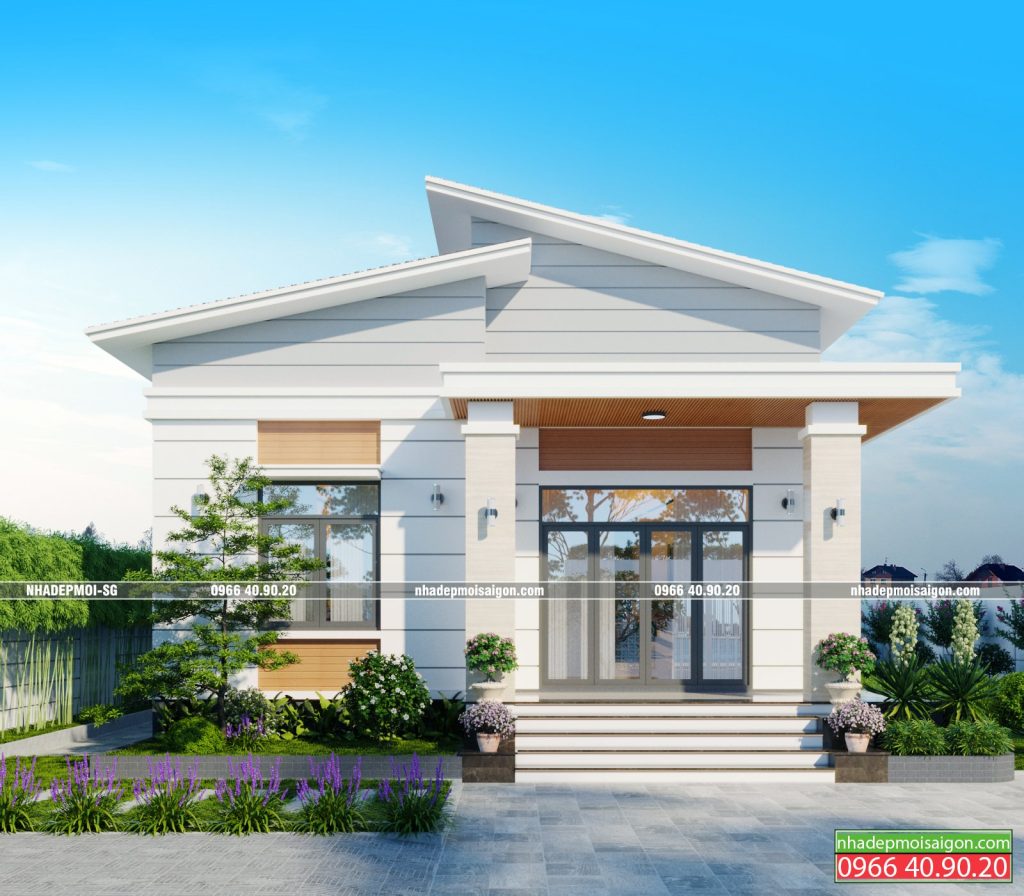 mẫu biệt thự vườn 1 trệt