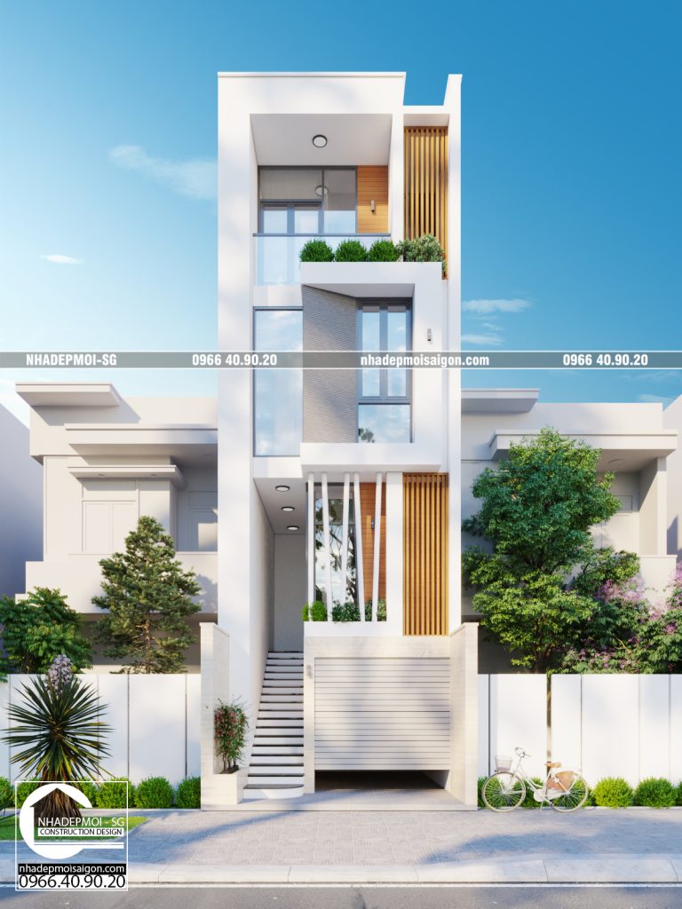 mẫu nhà phố hiện đại