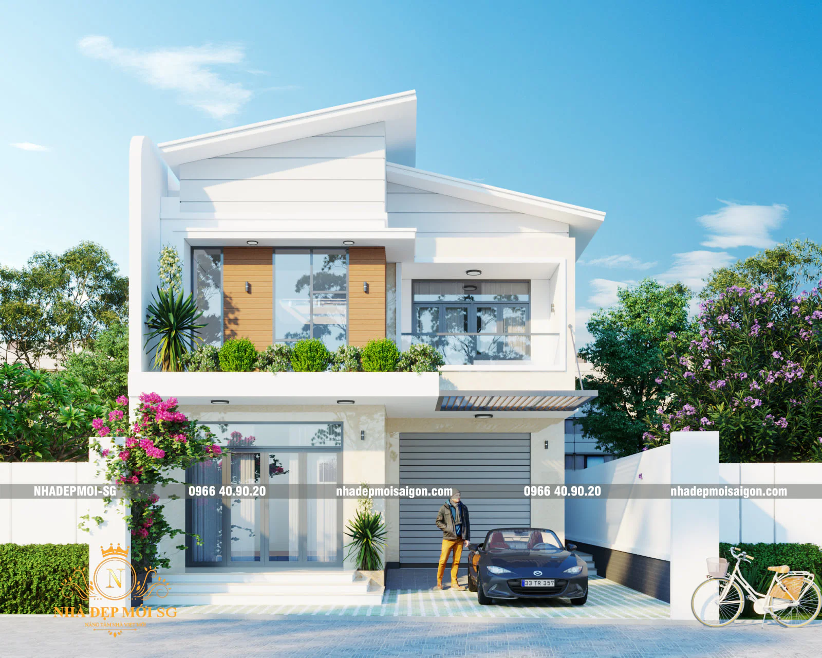 Mẫu thiết kế nhà phố đẹp hiện đại xu hướng 2026