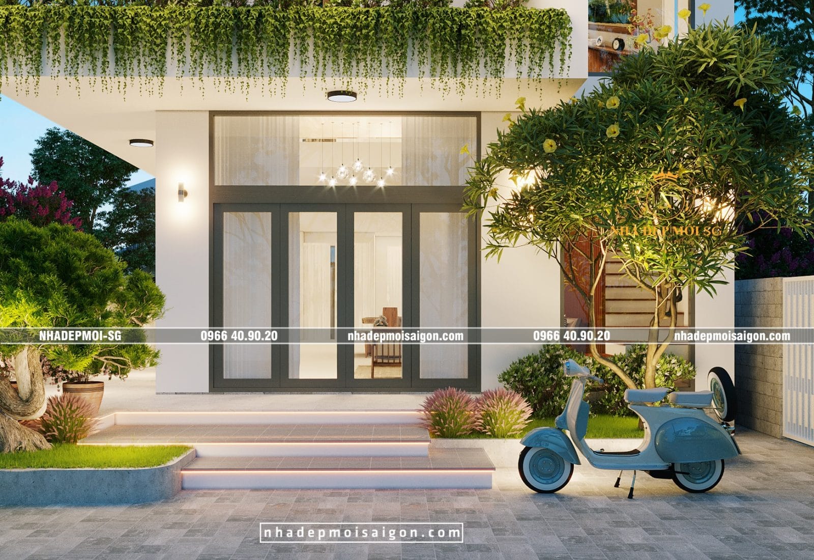 Mẫu thiết kế nhà phố đẹp 7x20m hiện đại: Xu hướng kiến trúc đẳng cấp 2026 8 mẫu thiết kế nhà phố đẹp 7x20m hiện đại