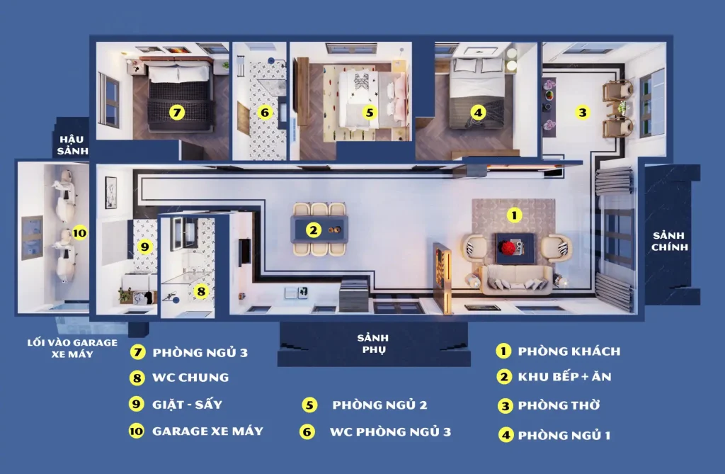 Mẫu thiết kế nội thất biệt thự 1 trệt đẹp | 5 giải pháp không gian đỉnh cao 1 mẫu thiết kế nội thất biệt thự 1 trệt đẹp