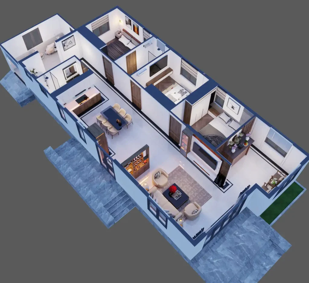 Mẫu thiết kế nội thất biệt thự 1 trệt đẹp | 5 giải pháp không gian đỉnh cao 3 mẫu thiết kế nội thất biệt thự 1 trệt đẹp