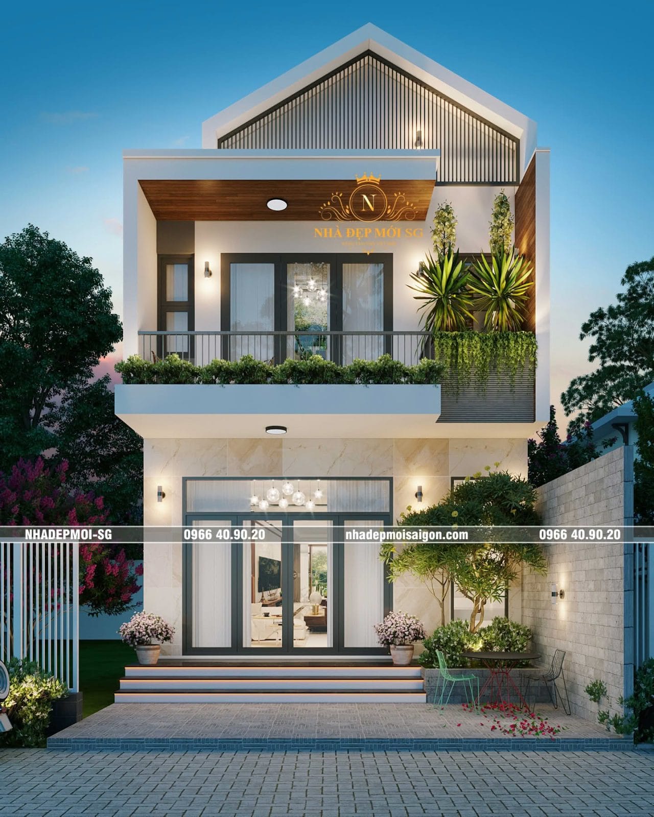 Mẫu Thiết Kế Nhà Phố Đẹp Hiện Đại 2026: Tối Ưu Công Năng & Chi Phí 1 Mẫu thiết kế nhà phố đẹp hiện đại xu hướng 2026